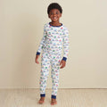Family Printed Peruvian Cotton Kid's Pajama Set - Tree Ride, 10