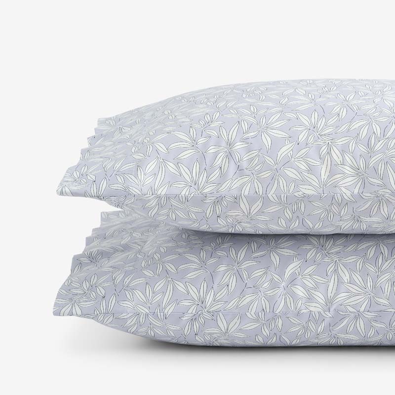 Whispering Petal Classic Smooth Sateen Pillowcase Set - Lilac, Standard