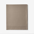 Classic Cool Cotton Percale Flat Bed Sheet - Mocha, Twin