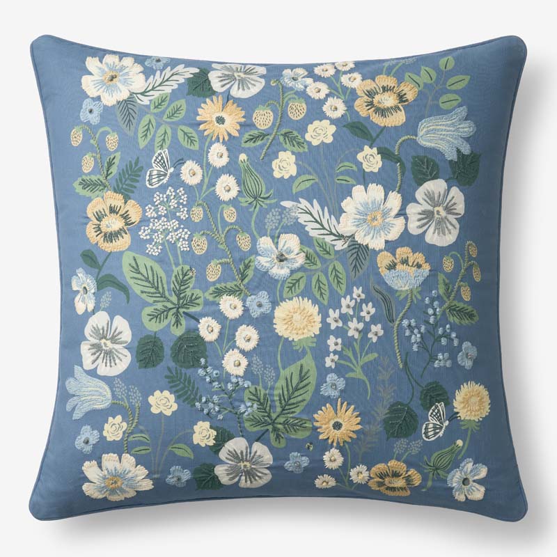 Strawberry Fields Decorative Square Pillow Cover - Green