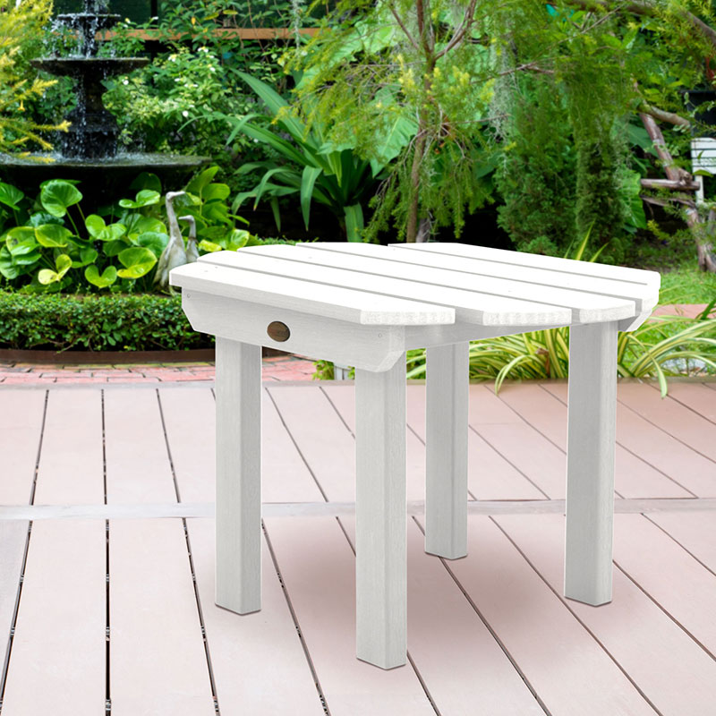 Garden Side Table -  White