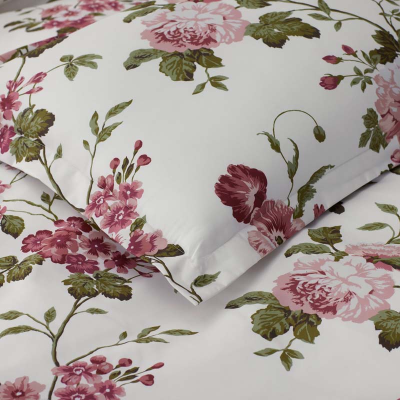 Victorian Bloom Premium Smooth Wrinkle-Free Sateen Duvet Cover - Ivory Multi, Twin/Twin XL