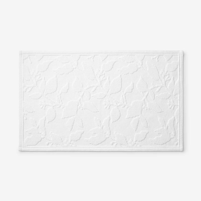 Flatwoven Textured Bath Mat - Leaves, 21 in. x 34 in.