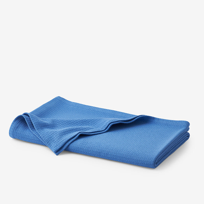 Cotton Weave Blanket - Marine Blue, Twin/Twin XL
