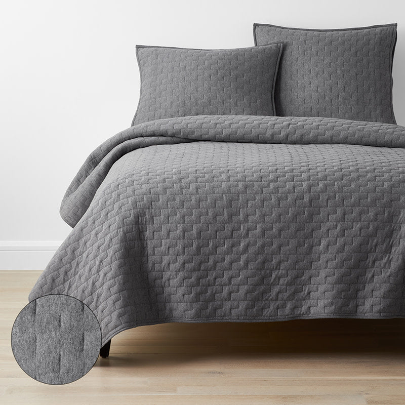 Air Layer Quilt - Gray, Full/Queen