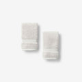 Sterling Supima® Cotton Washcloths, Set of 2 - Ivory