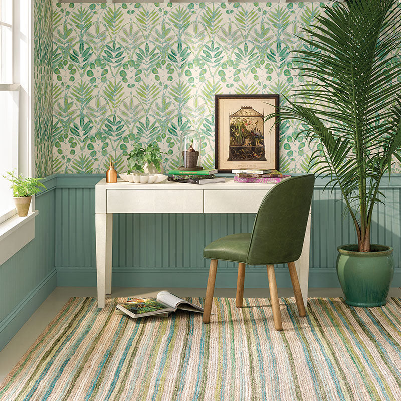 Francisco Green Handwoven Cotton Rug - Green, 2' x 3'