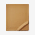 Classic Cool Cotton Percale Deep Pocket Flat Bed Sheet - Amber, Queen