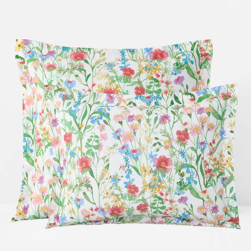 Garden Symphony Classic Cool Cotton Percale Sham - Multi, King
