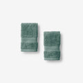 Regal Egyptian Cotton Washcloths, Set of 2 - Jade Green