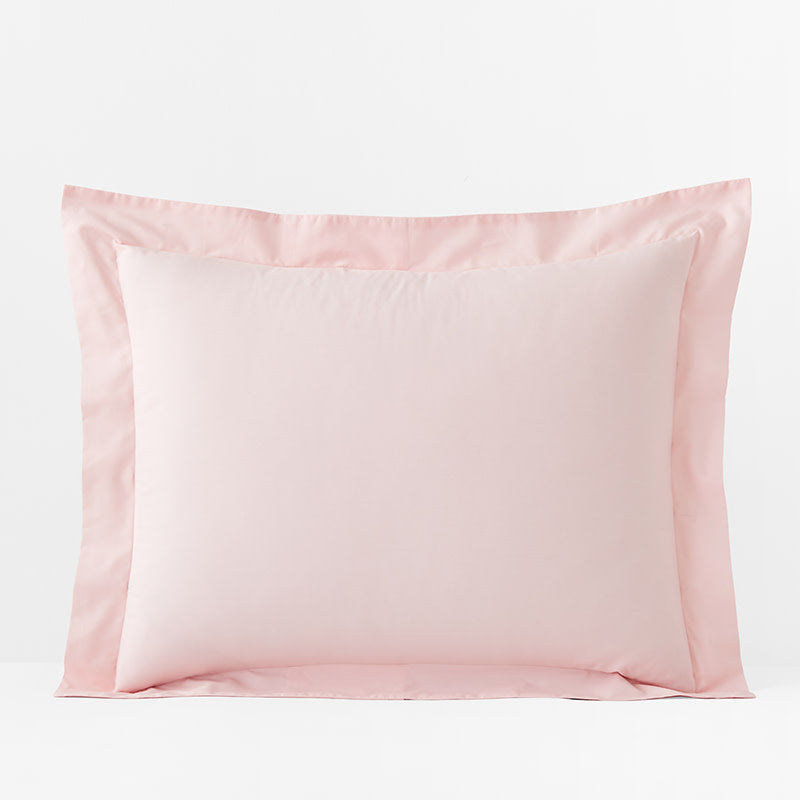 Classic Cool Organic Cotton Percale Solid Sham - Petal Pink, King