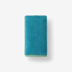 Reversible Solid Hand Towel - Teal Blue