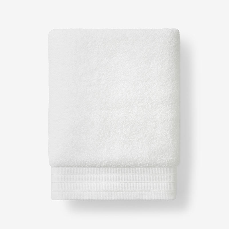 Plush Spa Solid Bath Towel - White