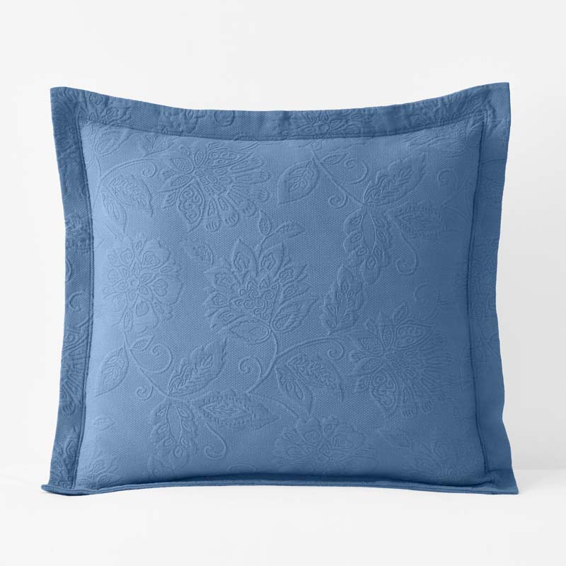 Putnam Cotton Matelassé Sham - Denim