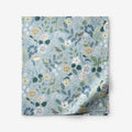 Strawberry Fields Classic Cool Cotton Percale Flat Bed Sheet - Slate, Full
