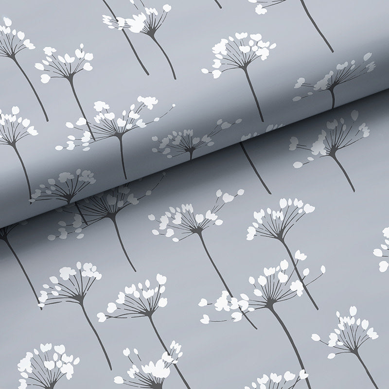 Dandelion Removable Wallpaper - Silver, Panel