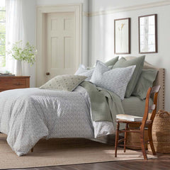 Tira Floral Classic Cool Cotton Percale Sham - Flower Green, Euro