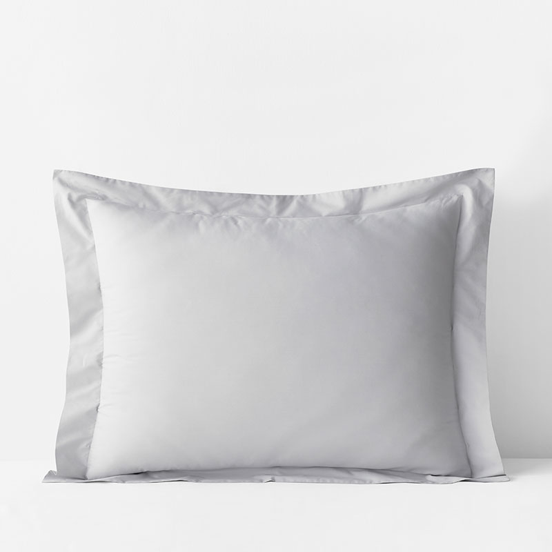 Premium Cool Supima® Cotton Percale Sham - Pearl Gray, King