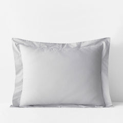 Premium Cool Supima® Cotton Percale Sham - Pearl Gray, Standard