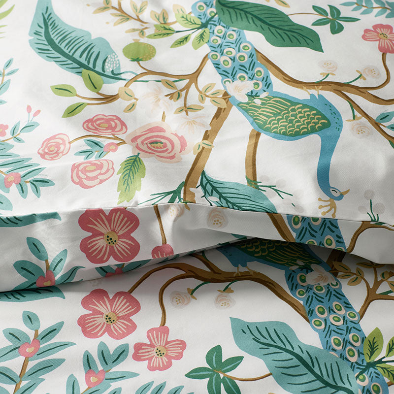 Peacock Classic Smooth Sateen Sham - Cream, King