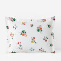 Ditsy Dahlia Classic Cool Cotton Percale Sham - White Multi, Standard
