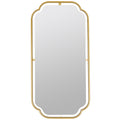 Gilded Floating Frame Wall Mirror - Gold