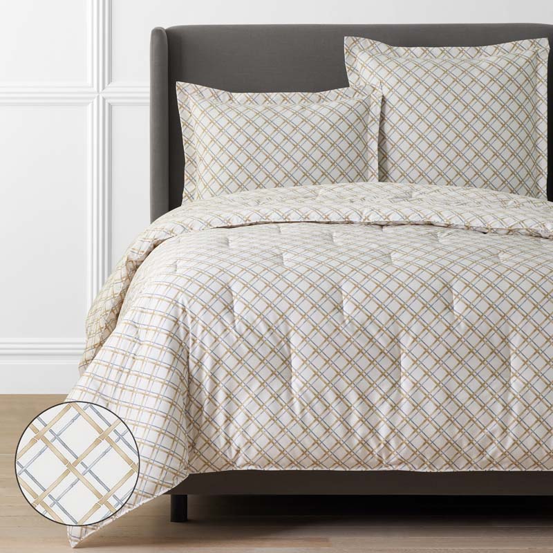 Leander Premium Smooth Wrinkle-Free Sateen Comforter - Gray Multi, King/Cal. King