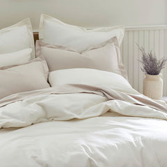 Classic Ultra-Cozy Cotton Velvet Flannel Bed Sheet Set - Ivory, Full