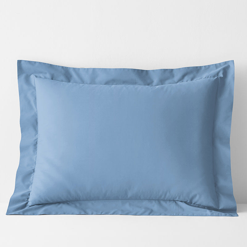 Classic Cool Cotton Percale Sham - Porcelain Blue, King