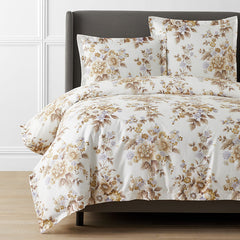 Primrose Bloom Premium Smooth Wrinkle-Free Sateen Duvet Cover - Beige Multi, Twin/Twin XL