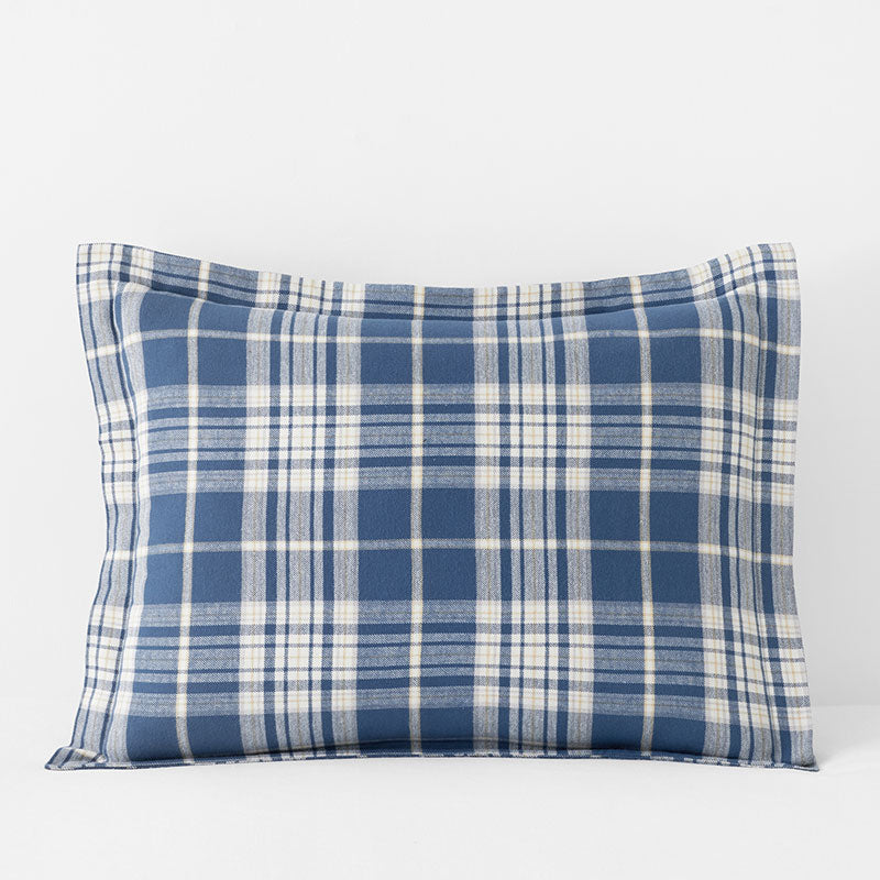 Classic Plaid Ultra-Cozy Cotton Velvet Flannel Sham - Scot, Standard