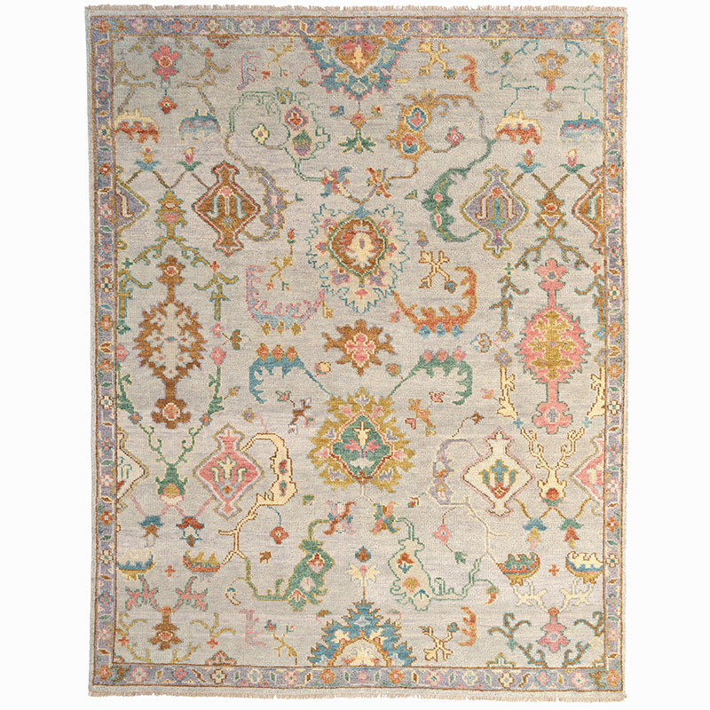 Hand Knotted Traditional Wool Rug -  Sherbert, 5' x 8'