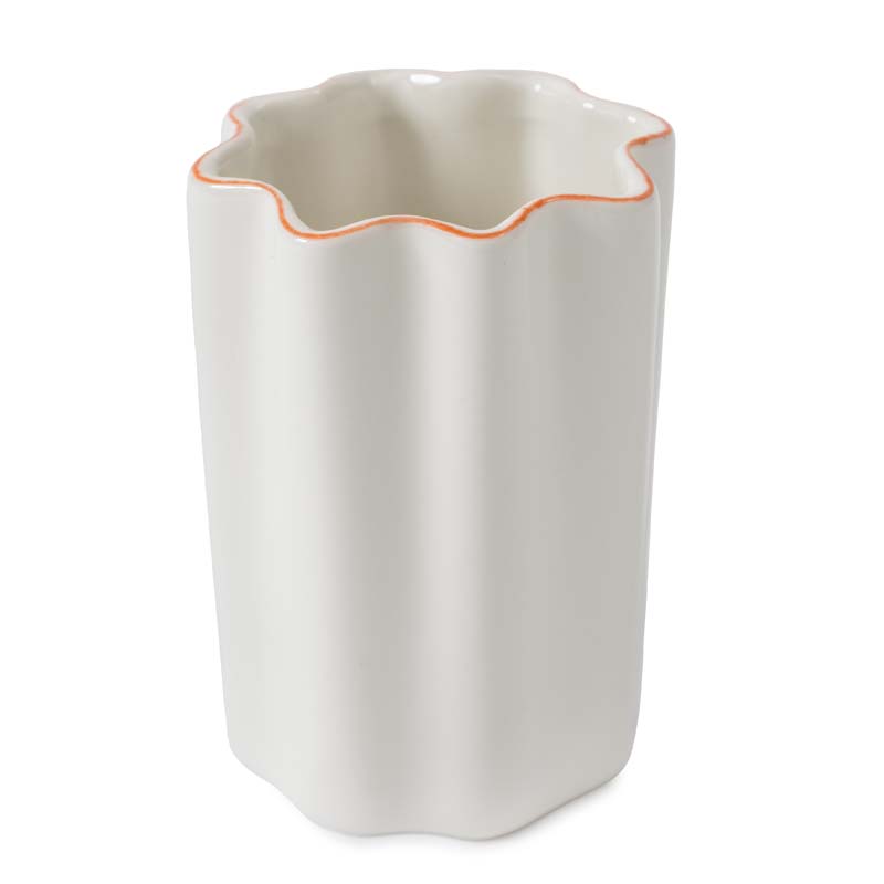 Scallop Tumbler - Cream and Amber