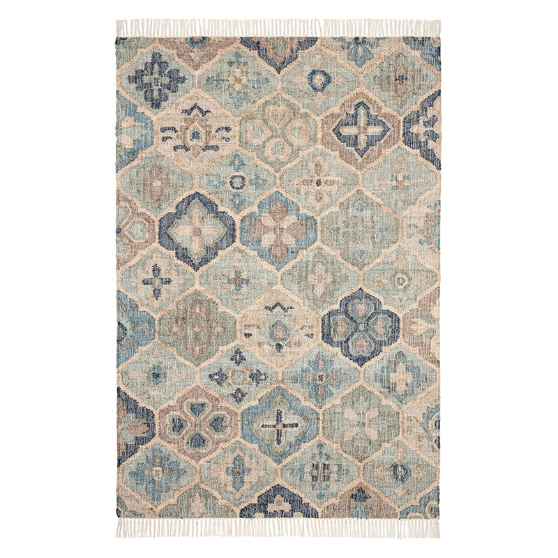 Pali Handwoven Jute Rug - Blue, 8' x 10'