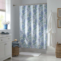 Garden Bliss Classic Smooth Sateen Shower Curtain - Blue Multi