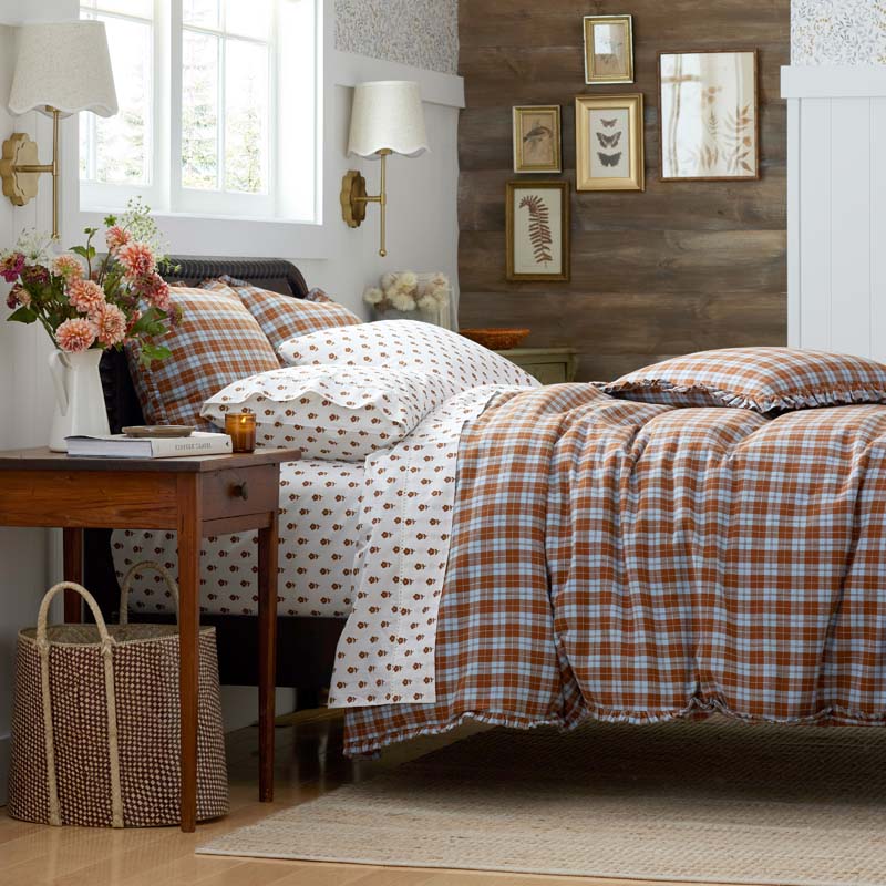 Classic Plaids Yarn-Dyed Cotton Duvet Cover - Harbor Plaid, Full