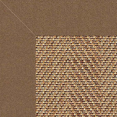 Sunbrella Herringbone Bordered Indoor/Outdoor Rug - Cocoa, Swatch
