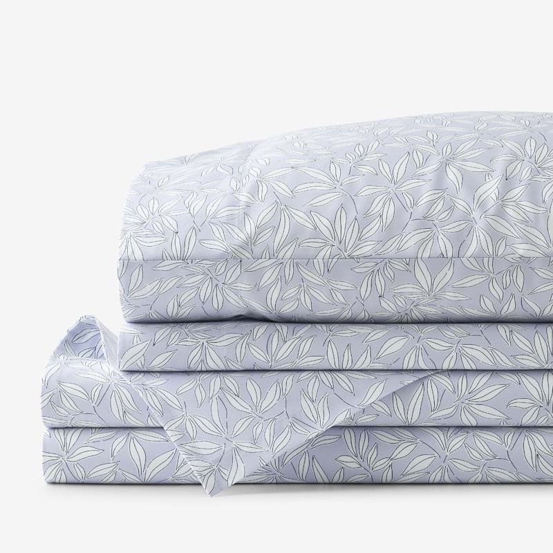 Whispering Petal Classic Smooth Sateen Bed Sheet Set - Lilac, Queen