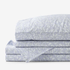 Whispering Petal Classic Smooth Sateen Bed Sheet Set - Lilac, Queen