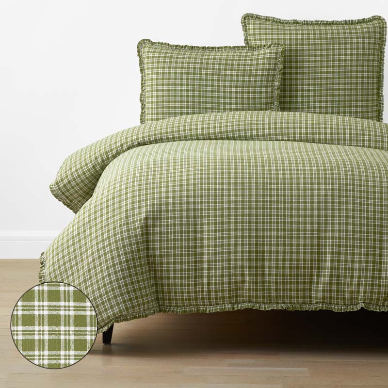 Classic Plaids Yarn-Dyed Cotton Duvet Cover - Henri Plaid, Twin/Twin XL