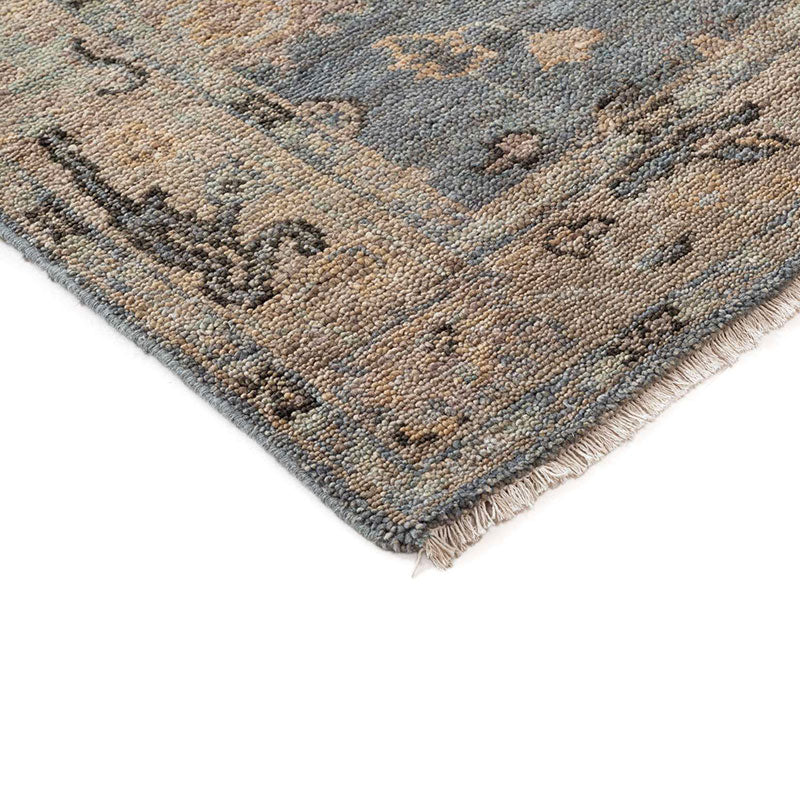 Hand Knotted Persian Wool Rug -  Blue, 2' x 3'