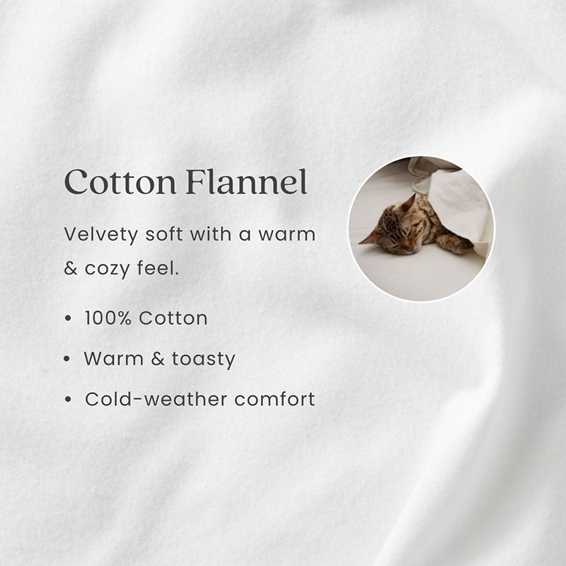Luxe Ultra-Cozy Cotton Velvet Flannel Flat Bed Sheet Cloud Blue, King/Cal King