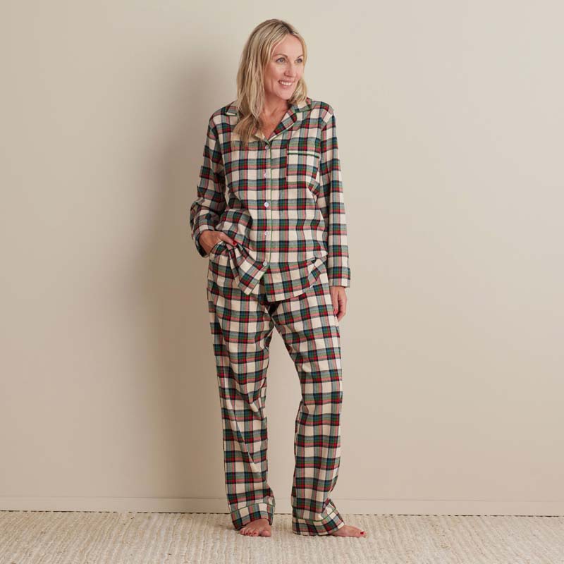 Family Flannel Women's Button-Down Pajama Set - Idyllwild, XXL