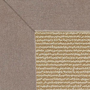 Sunbrella Narrow Stripe Bordered Indoor/Outdoor Rug - Taupe, Swatch