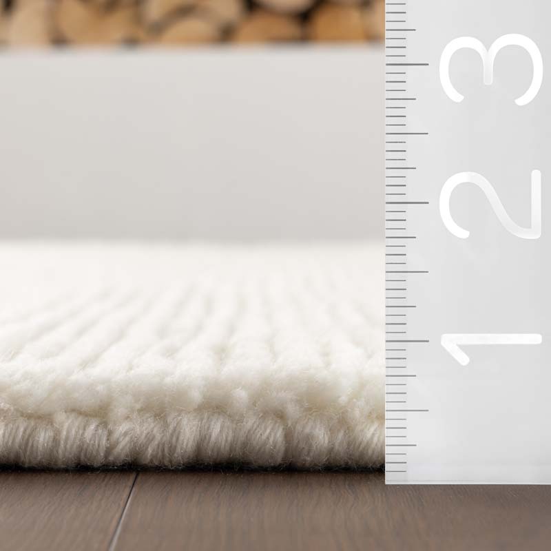 Ramsey Hank Knotted Wool Rug - Ivory, 8' x 10'