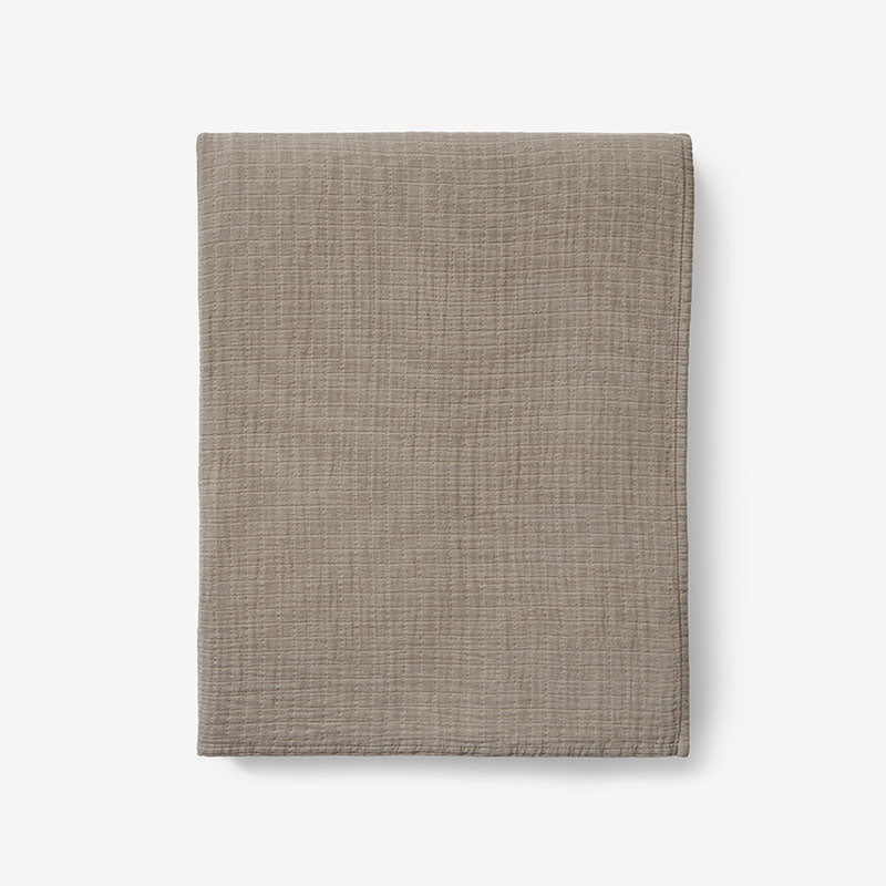 Gossamer Cotton Throw - Taupe
