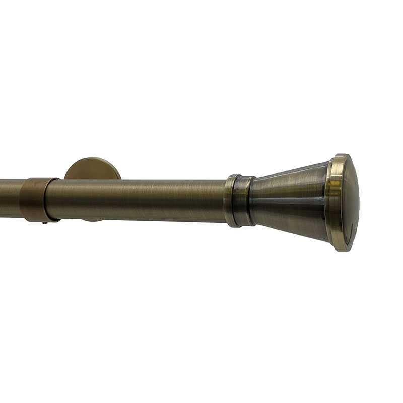 Taper Finial and 1" diameter Rod Set - Antique Gold, 96"