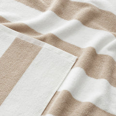Classic Cabana Stripe Beach Towel - Taupe