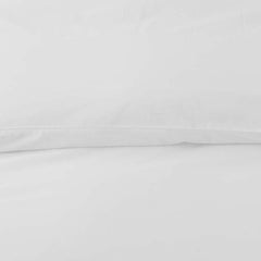 Solid Garment Washed Cotton Percale Fitted Bed Sheet - White, Full