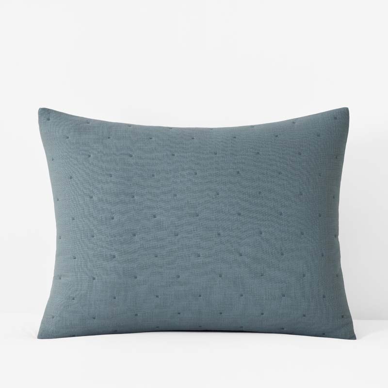 Petite Tufted Quilted Sham - Mineral, King